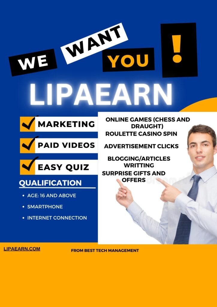 LipaEarn – Join LipaEarn Today