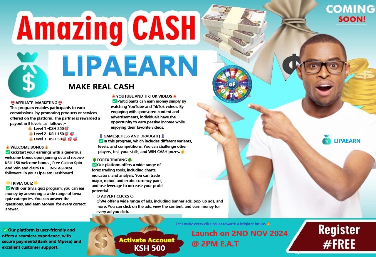 LIPAEARN – Your Gateway to Online Earnings – LIPAEARN